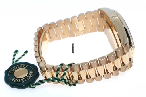 Remarkable Replica Rolex Day-date 40 228238 Caliber 3255 Automatic Movement 40mm Yellow Gold Case Mens/unisex Watch - Image 9