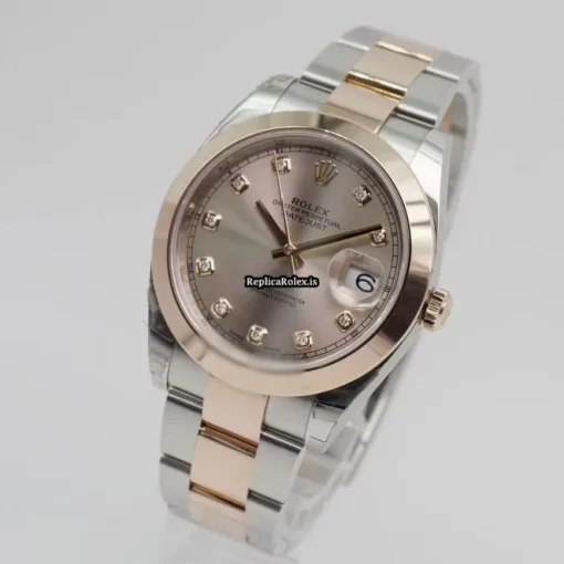 1:1 Copies Rolex Datejust 126301 Automatic Movement 40mm Gold/steel Case Mens/unisex Watch - Image 2
