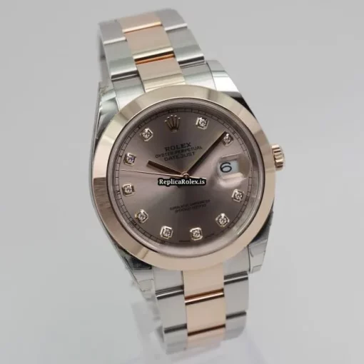 1:1 Copies Rolex Datejust 126301 Automatic Movement 40mm Gold/steel Case Mens/unisex Watch - Image 4