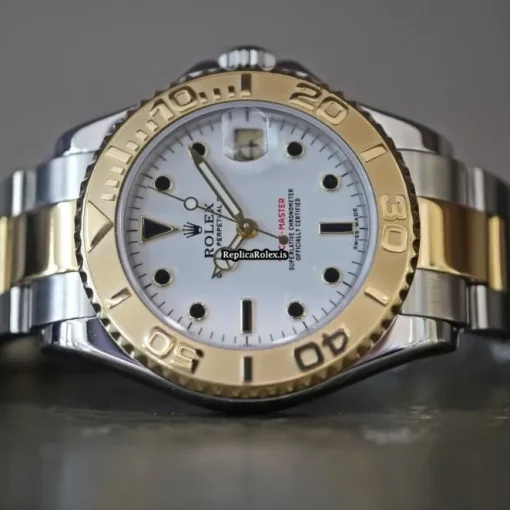 Popular Replica Rolex Yacht-master 168623 Automatic Movement 35mm Gold/steel Case Mens/unisex Watch - Image 10