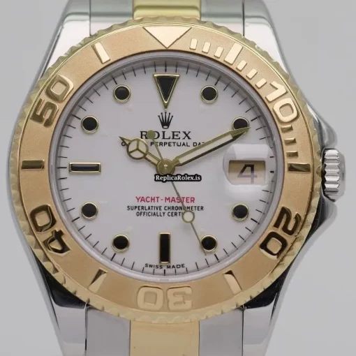 Popular Replica Rolex Yacht-master 168623 Automatic Movement 35mm Gold/steel Case Mens/unisex Watch - Image 3