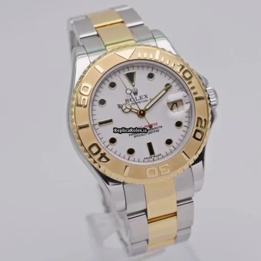 Popular Replica Rolex Yacht-master 168623 Automatic Movement 35mm Gold/steel Case Mens/unisex Watch - Image 4