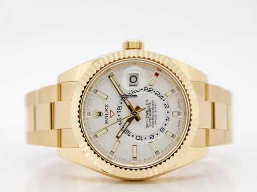 Superb Imitation Rolex Sky-dweller 326938 Caliber 9001 Automatic Movement 42mm Yellow Gold Case Mens/unisex Watch - Image 3