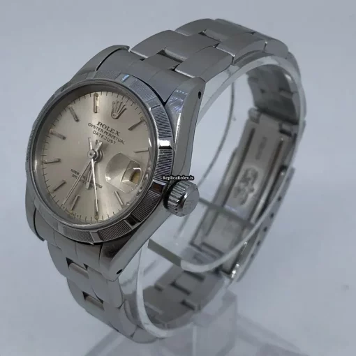 Fabulous Replica Rolex Oyster Perpetual Lady Date 69190 Caliber 2135 Automatic Movement 26mm Steel Case Womens Watch - Image 3