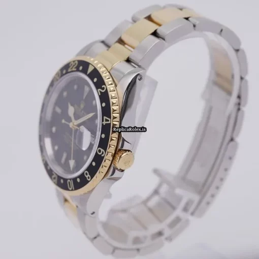 Amazing Replicas Rolex Gmt-master II 16713 Automatic Movement 40mm Gold/steel Case Mens/unisex Watch - Image 2