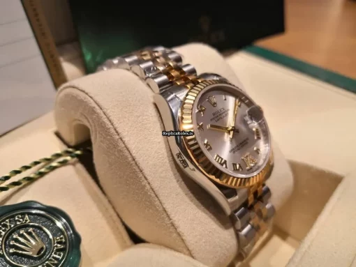 Beautiful Fake Rolex Lady-datejust 178273 Caliber 2235 Automatic Movement 31mm Gold/steel Case Womens Watch - Image 5
