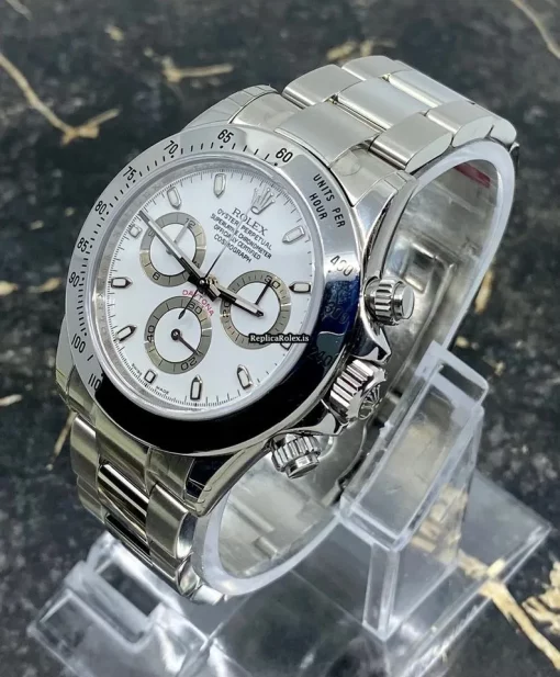 Nice Replica Rolex Daytona 116520 Caliber 4130 Automatic Movement 40mm Steel Case Mens/unisex Watch - Image 4