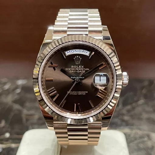 Top Copy Rolex Day-date 40 228235 Caliber 3255 Automatic Movement 40mm Rose Gold Case Mens/unisex Watch