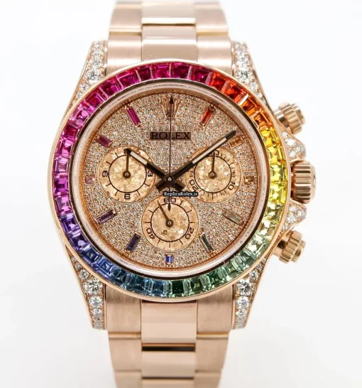 Fantastic Fakes Rolex Daytona 116505 Caliber 4130 Automatic Movement 40mm Rose Gold Case Mens/unisex Watch - Image 2