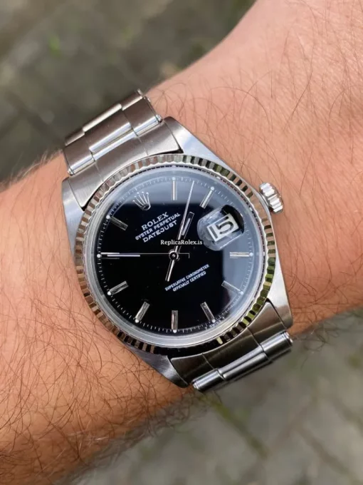 Stylish Replicas Rolex Datejust 1601 Caliber 1570 Automatic Movement 36mm Steel Case Mens/unisex Watch - Image 2