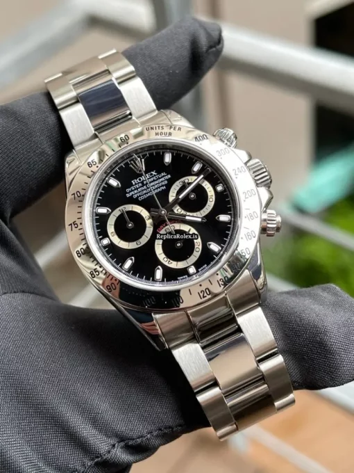Defect Replica Rolex Daytona 116520 Caliber 4130 Automatic Movement 40mm Steel Case Mens/unisex Watch - Image 2