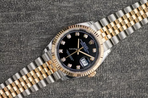 Lovely Fake Rolex Datejust 126233 Caliber 3235 Automatic Movement 36mm Gold/steel Case Mens/unisex Watch