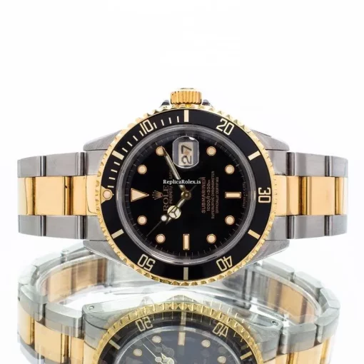 Terrific Replica Rolex Submariner Date 16613 Automatic Movement 40mm Gold/steel Case Mens/unisex Watch