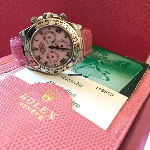 Luxury Replica Rolex Daytona 116519 Caliber 4130 Automatic Movement 40mm White Gold Case Mens/unisex Watch - Image 4