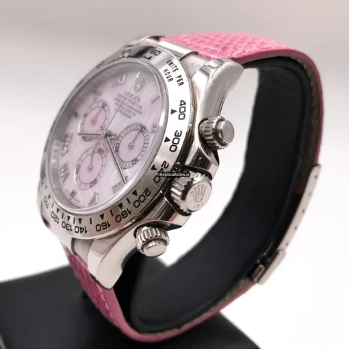 Luxury Replica Rolex Daytona 116519 Caliber 4130 Automatic Movement 40mm White Gold Case Mens/unisex Watch - Image 8