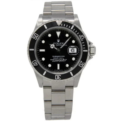 Pleasing Fake Rolex Submariner Date 16610 Automatic Movement 40mm Steel Case Mens/unisex Watch - Image 2