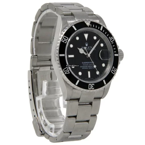 Pleasing Fake Rolex Submariner Date 16610 Automatic Movement 40mm Steel Case Mens/unisex Watch - Image 5