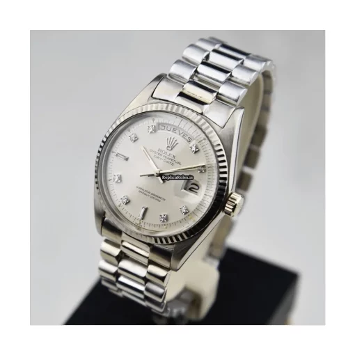 Quality Knockoff Rolex Day-date 36 1803 Caliber 1556 Automatic Movement 36mm White Gold Case Mens/unisex Watch