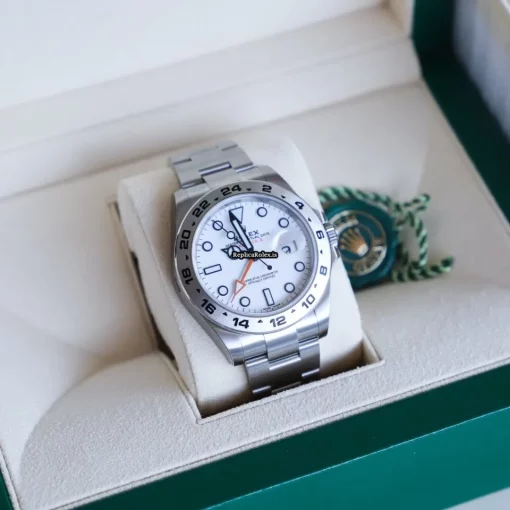 Pleasing Replica Rolex Explorer II 216570 Caliber 3187 Automatic Movement 42mm Steel Case Mens/unisex Watch