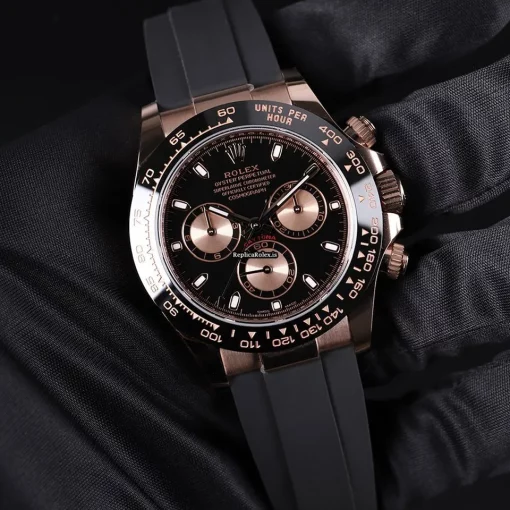Best Fake Rolex Daytona 116515ln Caliber 4130 Automatic Movement 40mm Rose Gold Case Mens/unisex Watch - Image 4