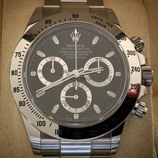 Well Made Copies Rolex Daytona 116520 Caliber 4130 Automatic Movement 40mm Steel Case Mens/unisex Watch - Image 3