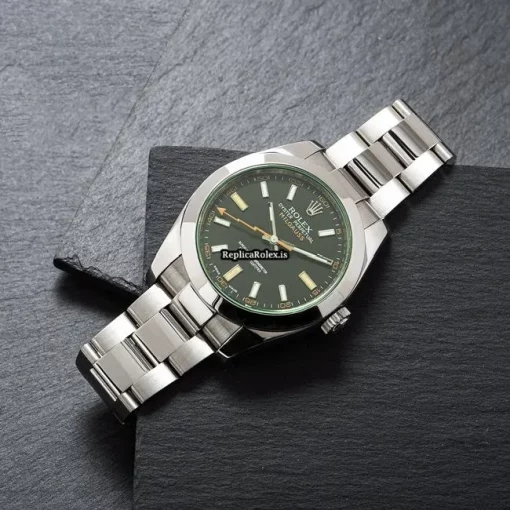 Distinctive Replica Rolex Milgauss 116400gv Automatic Movement 40mm Steel Case Mens/unisex Watch - Image 7