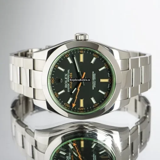 Distinctive Replica Rolex Milgauss 116400gv Automatic Movement 40mm Steel Case Mens/unisex Watch - Image 9