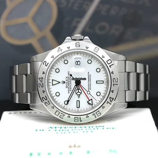 Suitable Replica Rolex Explorer II 16570 Caliber 3185 Automatic Movement 40x47,2mm Steel Case Mens/unisex Watch - Image 2