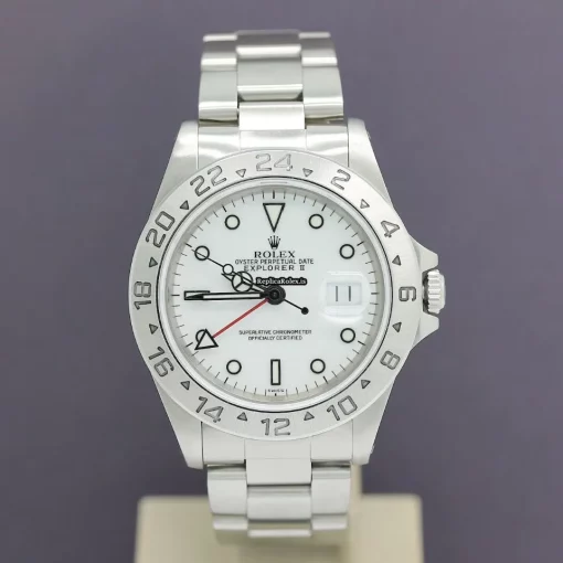 Suitable Replica Rolex Explorer II 16570 Caliber 3185 Automatic Movement 40x47,2mm Steel Case Mens/unisex Watch - Image 4