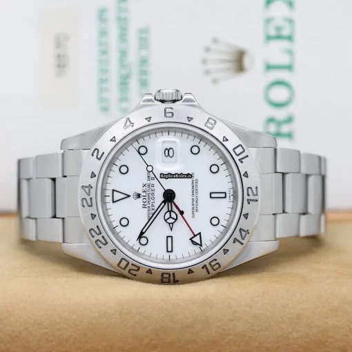 Suitable Replica Rolex Explorer II 16570 Caliber 3185 Automatic Movement 40x47,2mm Steel Case Mens/unisex Watch - Image 5