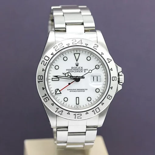Suitable Replica Rolex Explorer II 16570 Caliber 3185 Automatic Movement 40x47,2mm Steel Case Mens/unisex Watch - Image 7