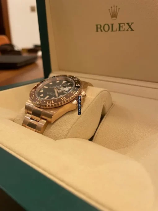Wonderful Fake Rolex Gmt-master II 126715chnr-0001 Caliber 3285 Automatic Movement 40mm Rose Gold Case Mens/unisex Watch - Image 3