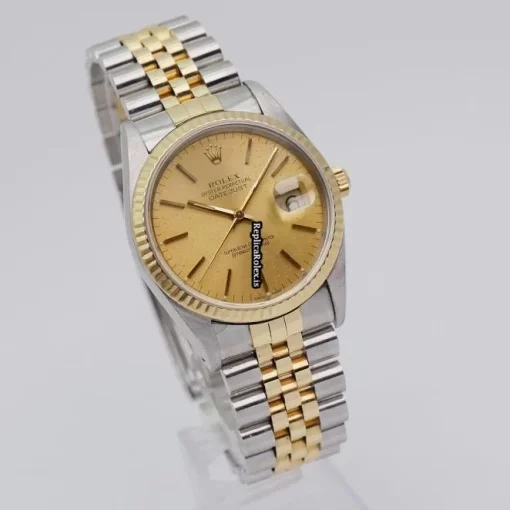 Lovely Replica Rolex Datejust 16233 Automatic Movement 36mm Gold/steel Case Mens/unisex Watch - Image 4