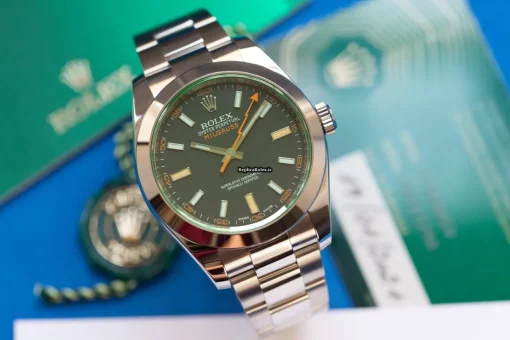 Lovely Replica Rolex Milgauss 116400gv Caliber 3131 Automatic Movement 40mm Steel Case Mens/unisex Watch