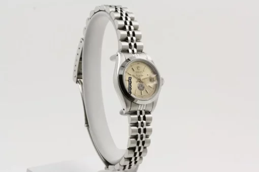 Design Replica Rolex Oyster Perpetual Lady Date 69160 Caliber 2135 Automatic Movement 26mm Steel Case Womens Watch - Image 9