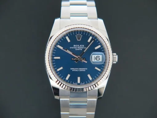 Exquisite Replica Rolex Oyster Perpetual Date 115234 Automatic Movement 34mm Gold/steel Case Mens/unisex Watch - Image 3
