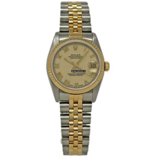 Quality Fake Rolex Lady-datejust 68273 Automatic Movement 31mm Steel Case Womens Watch - Image 2