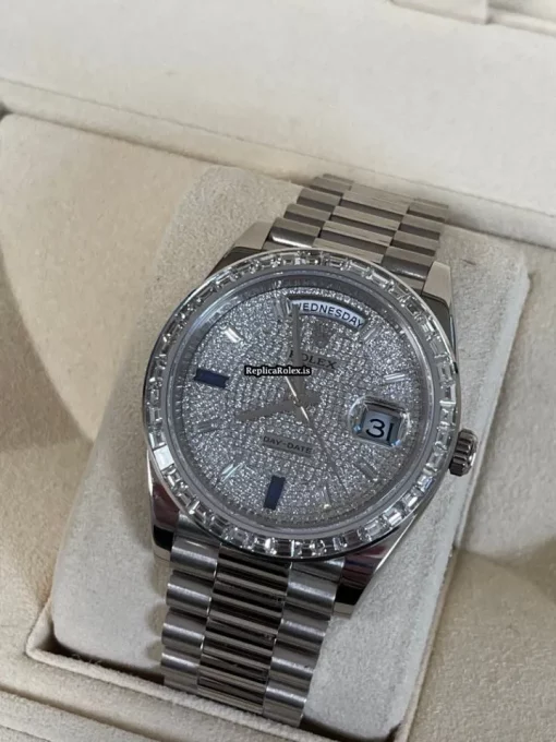 Aaa Replica Rolex Day-date 40 228239 Caliber 3255 Automatic Movement 40mm White Gold Case Mens/unisex Watch - Image 10
