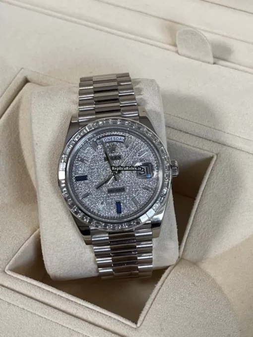 Aaa Replica Rolex Day-date 40 228239 Caliber 3255 Automatic Movement 40mm White Gold Case Mens/unisex Watch - Image 16