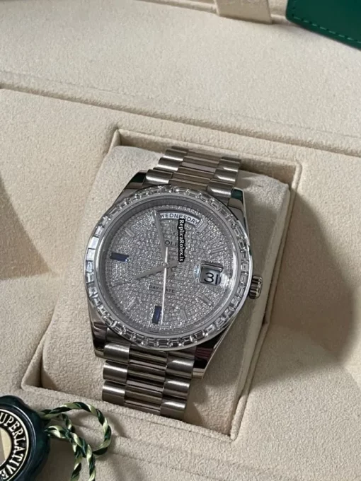 Aaa Replica Rolex Day-date 40 228239 Caliber 3255 Automatic Movement 40mm White Gold Case Mens/unisex Watch - Image 3