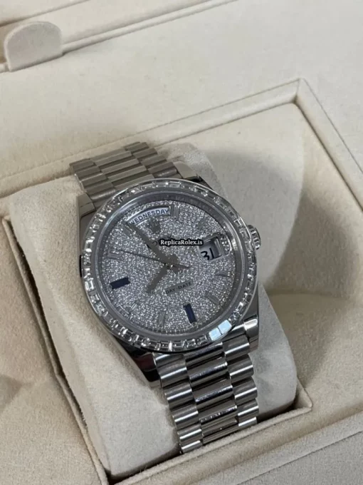 Aaa Replica Rolex Day-date 40 228239 Caliber 3255 Automatic Movement 40mm White Gold Case Mens/unisex Watch - Image 6