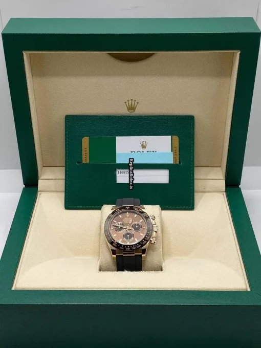 Fantastic Fake Rolex Daytona 116515ln-0041 Caliber 4130 Automatic Movement 40mm Rose Gold Case Mens/unisex Watch - Image 8