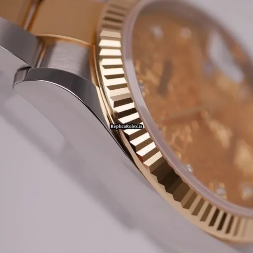 High-end Replica Rolex Datejust 126233 Automatic Movement 36mm Gold/steel Case Womens Watch - Image 10