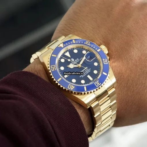 Aaa Replica Rolex Submariner Date 126618lb Caliber 3235 Automatic Movement 41mm Yellow Gold Case Mens/unisex Watch - Image 8