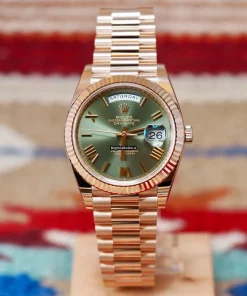 Luxury Fake Rolex Day-date 40 228235 Caliber 3255 Automatic Movement 40mm Rose Gold Case Mens/unisex Watch