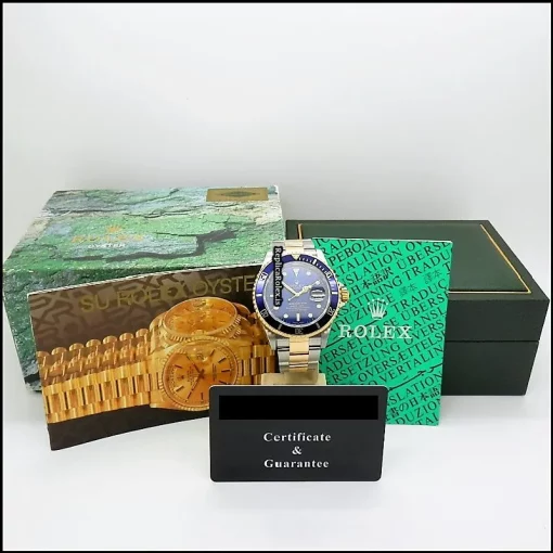 Fantastic Replica Rolex Submariner Date 16613 Caliber 3135 Automatic Movement 40mm Gold/steel Case Mens/unisex Watch - Image 2