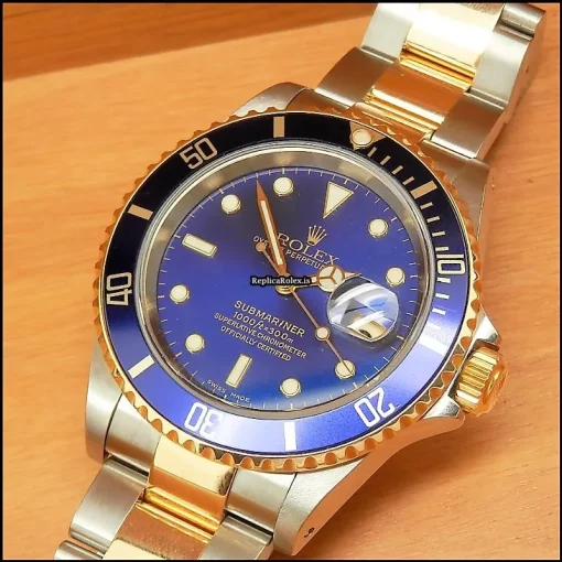 Fantastic Replica Rolex Submariner Date 16613 Caliber 3135 Automatic Movement 40mm Gold/steel Case Mens/unisex Watch - Image 4