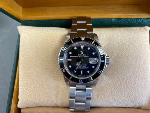Quality Fake Rolex Submariner Date 16800 Caliber 3035 Automatic Movement 40mm Steel Case Mens/unisex Watch - Image 7