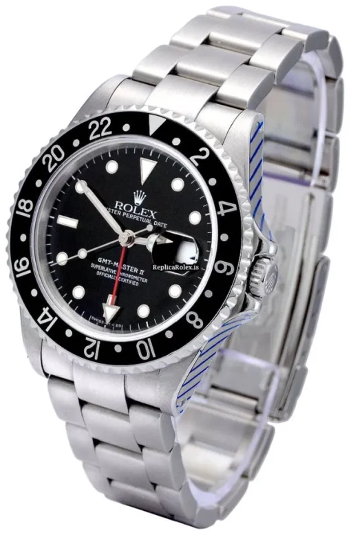 Nice Fakes Rolex Gmt-master II 16710 Caliber 3185 Automatic Movement 40mm Steel Case Mens/unisex Watch - Image 2