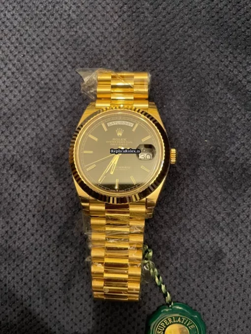 Amazing Replica Rolex Day-date 40 228238 Caliber 3255 Automatic Movement 40mm Yellow Gold Case Mens/unisex Watch - Image 7